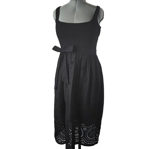 Boden Black Midi Dress Size 8P - Picture 1 of 13